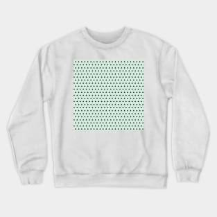 Black triangel in mint blue background Crewneck Sweatshirt